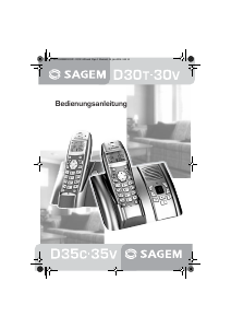 Bedienungsanleitung Sagem D30V Schnurlose telefon