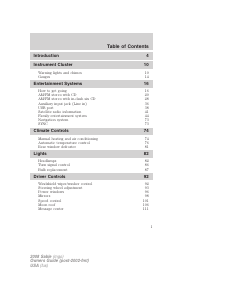 Handleiding Mercury Sable (2008)