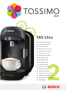 Kullanım kılavuzu Bosch TAS1252KR Tassimo Vivy Kahve makinesi