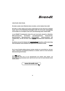 Bedienungsanleitung Brandt EFE8500F Trockner