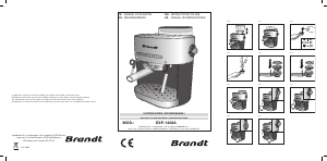 Manual de uso Brandt EXP-1408A Máquina de café espresso