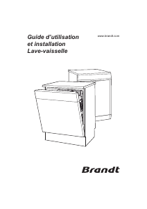 Mode d’emploi Brandt DFH1342 Lave-vaisselle