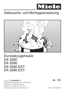 Bedienungsanleitung Miele DA 3560 Dunstabzugshaube