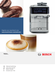 Manual Bosch TES60359DE Espresso Machine