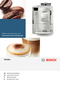 Mode d’emploi Bosch TES50251DE Machine à expresso