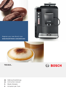 Manual Bosch TES51553DE Espresso Machine