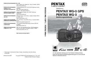 Bedienungsanleitung Pentax WG-3 GPS Digitalkamera