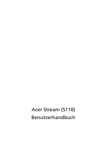 Bedienungsanleitung Acer S110 Stream Handy