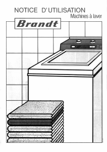 Mode d’emploi Brandt DX950 Lave-linge