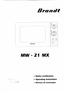 Handleiding Brandt MW21MX Magnetron