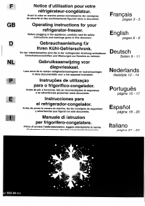 Manual de uso Brandt DFB2606T Frigorífico combinado