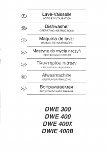 Руководство Brandt DWE300 Посудомоечная машина