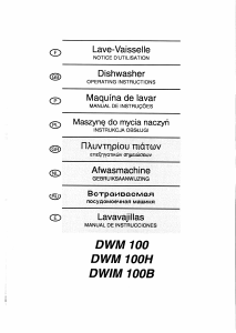 Mode d’emploi Brandt DWM100H Lave-vaisselle