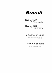 Mode d’emploi Brandt DW14570 Lave-vaisselle