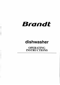 Manual Brandt DWF041WU Dishwasher