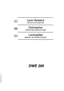 Manual de uso Brandt DWE206 Lavavajillas