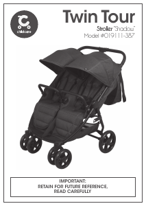 Manual Childcare 019111-387 Twin Tour Stroller