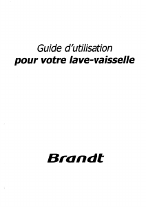 Mode d’emploi Brandt P3520-2 Lave-vaisselle