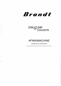 Handleiding Brandt DW12240 Vaatwasser