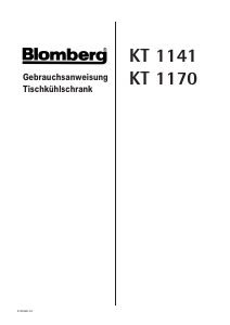 Bedienungsanleitung Blomberg KT 1141 Kühlschrank