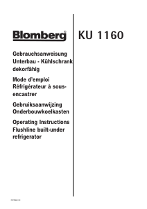 Mode d’emploi Blomberg KU 1160 Réfrigérateur