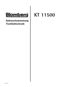 Bedienungsanleitung Blomberg KT 11500 Kühlschrank