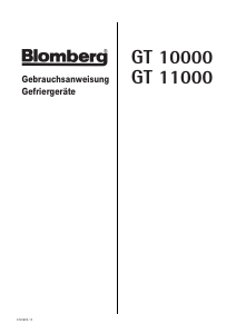 Bedienungsanleitung Blomberg GT 11000 Gefrierschrank