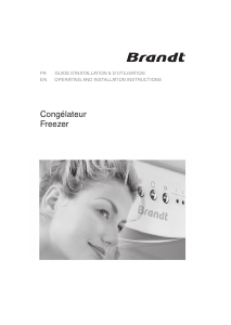 Manual Brandt BFU082DNX Freezer