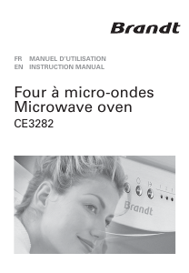 Manual Brandt CE3282WP Microwave