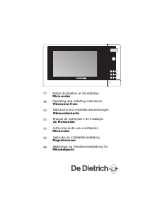 Manual Brandt DME320BE1 Microwave