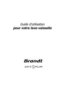 Mode d’emploi Brandt AX546 Lave-vaisselle