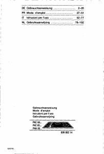 Manuale Bosch PKC851ECC Piano cottura