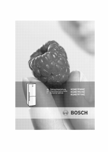 Kullanım kılavuzu Bosch KGN57P00NE Donduruculu buzdolabı