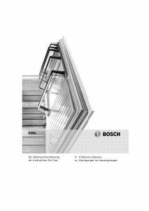 Kullanım kılavuzu Bosch KGN57PW24N Donduruculu buzdolabı