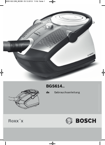 Bedienungsanleitung Bosch BGS61431 Roxxx Staubsauger