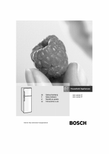 Manual de uso Bosch KDV29X00FF Frigorífico combinado