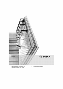Manual Bosch KGN53VW20N Fridge-Freezer