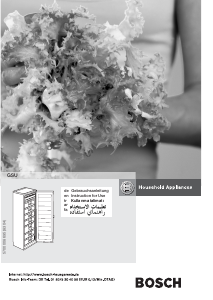 Bedienungsanleitung Bosch GSU23421SA Gefrierschrank
