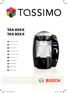 Bruksanvisning Bosch TAS8520FR2 Tassimo Kaffemaskin