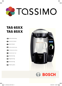 Bruksanvisning Bosch TAS6515FR1 Tassimo Kaffemaskin