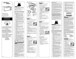 Manual de uso Hamilton Beach 31137 Horno