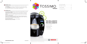 Mode d’emploi Bosch TAS6515GB Tassimo Fidelia+ Cafetière