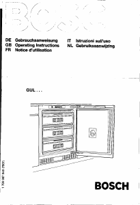 Handleiding Bosch GUL1205GB Vriezer