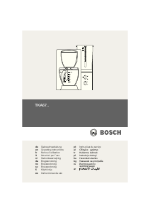 Manual de uso Bosch TKA6744 Máquina de café