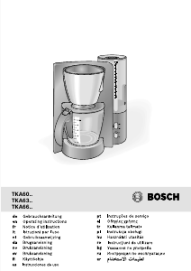 Manual Bosch TKA6031V Coffee Machine
