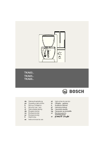 Manual Bosch TKA662P1 Coffee Machine