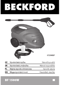 Instrukcja Beckford BF 1500W Myjka ciśnieniowa