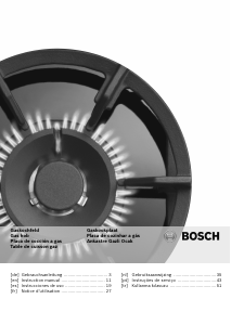 Manual Bosch PRP626F70E Placa