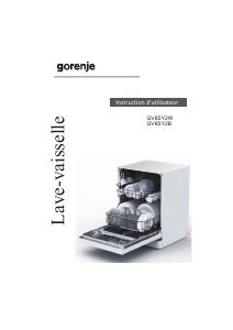 Mode d’emploi Gorenje GV6SY2B Lave-vaisselle