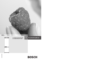 Handleiding Bosch KGU40124GB Koel-vries combinatie